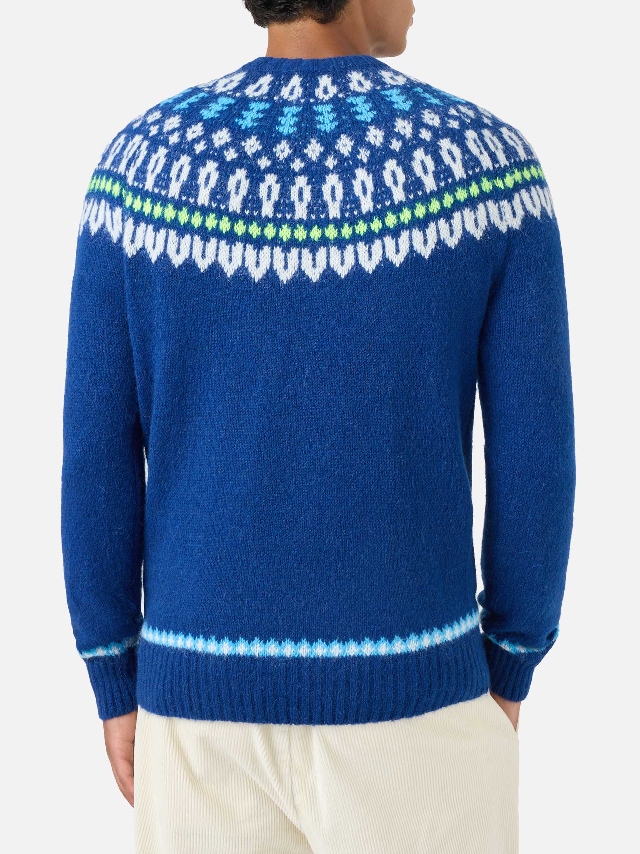 mc2-saint-barth-maglione-girocollo-heron-fair-isle-blu-navy-uomo image 3