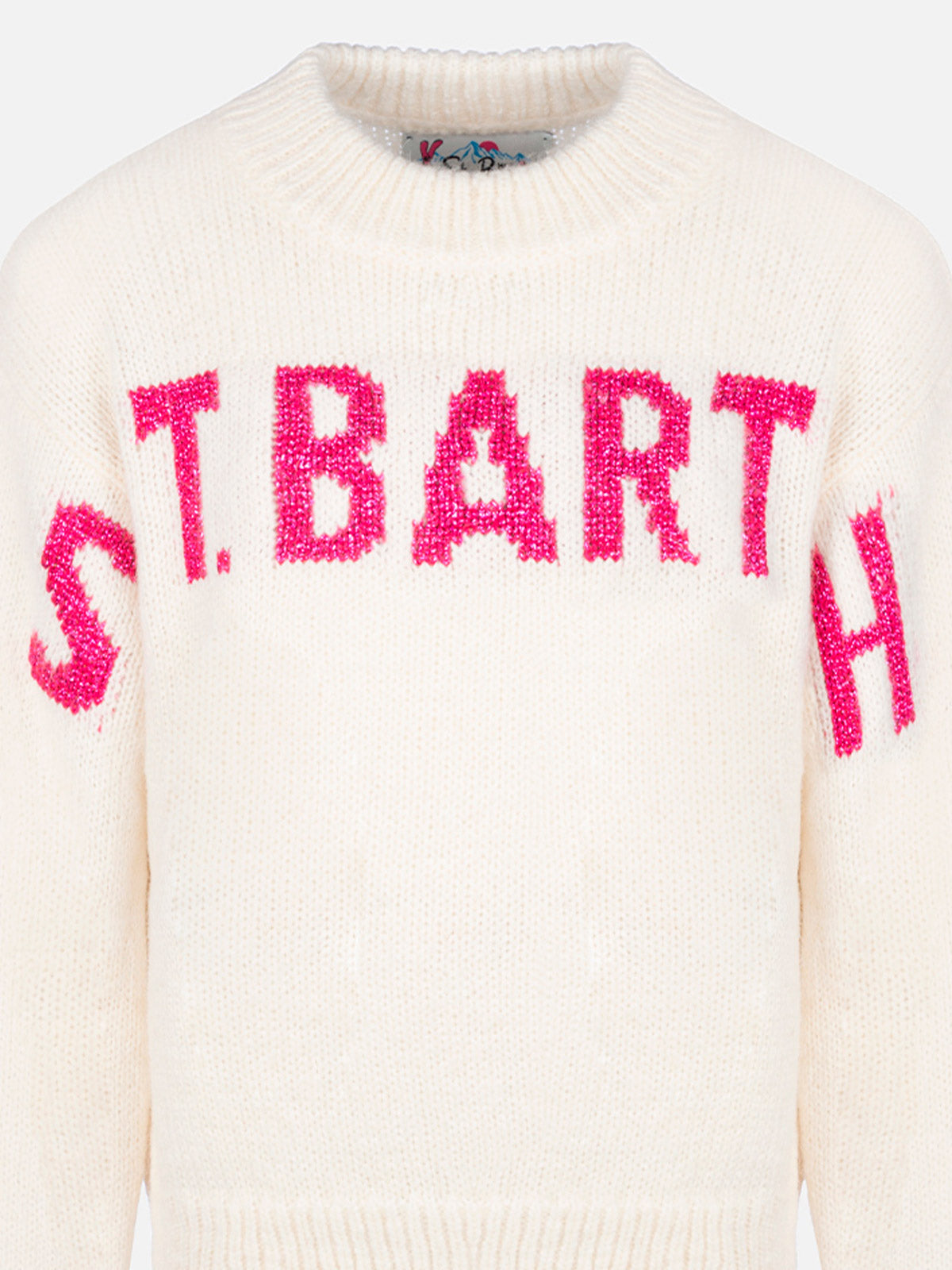 mc2-saint-barth-maglione-girocollo-bambina-danya-con-logo-saint-barth-in-lurex image 3